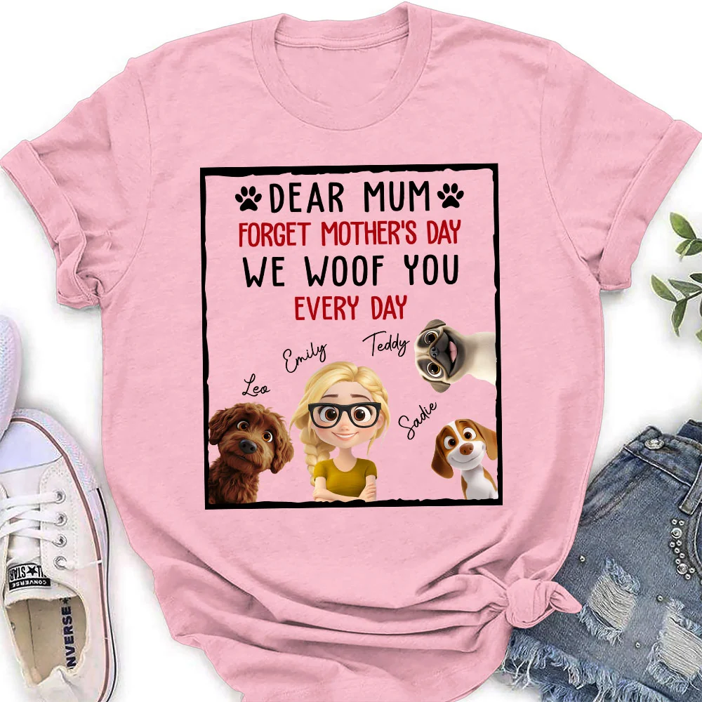 With My Dad - Personalized Custom Women's T-Shirt - Image 4