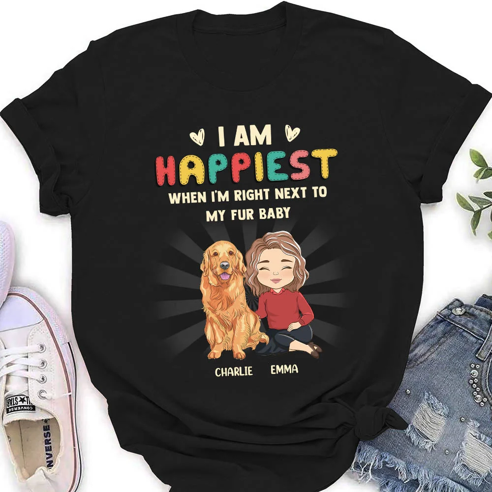 With My Fur Baby - Personalized Custom Women's T-shirt