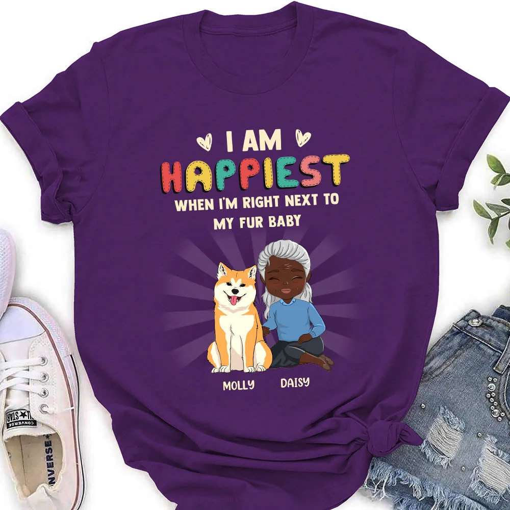 With My Fur Baby - Personalized Custom Women's T-shirt - Image 3