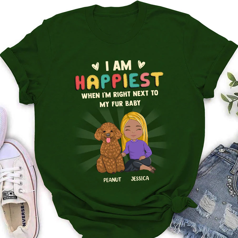 With My Fur Baby - Personalized Custom Women's T-shirt - Image 4