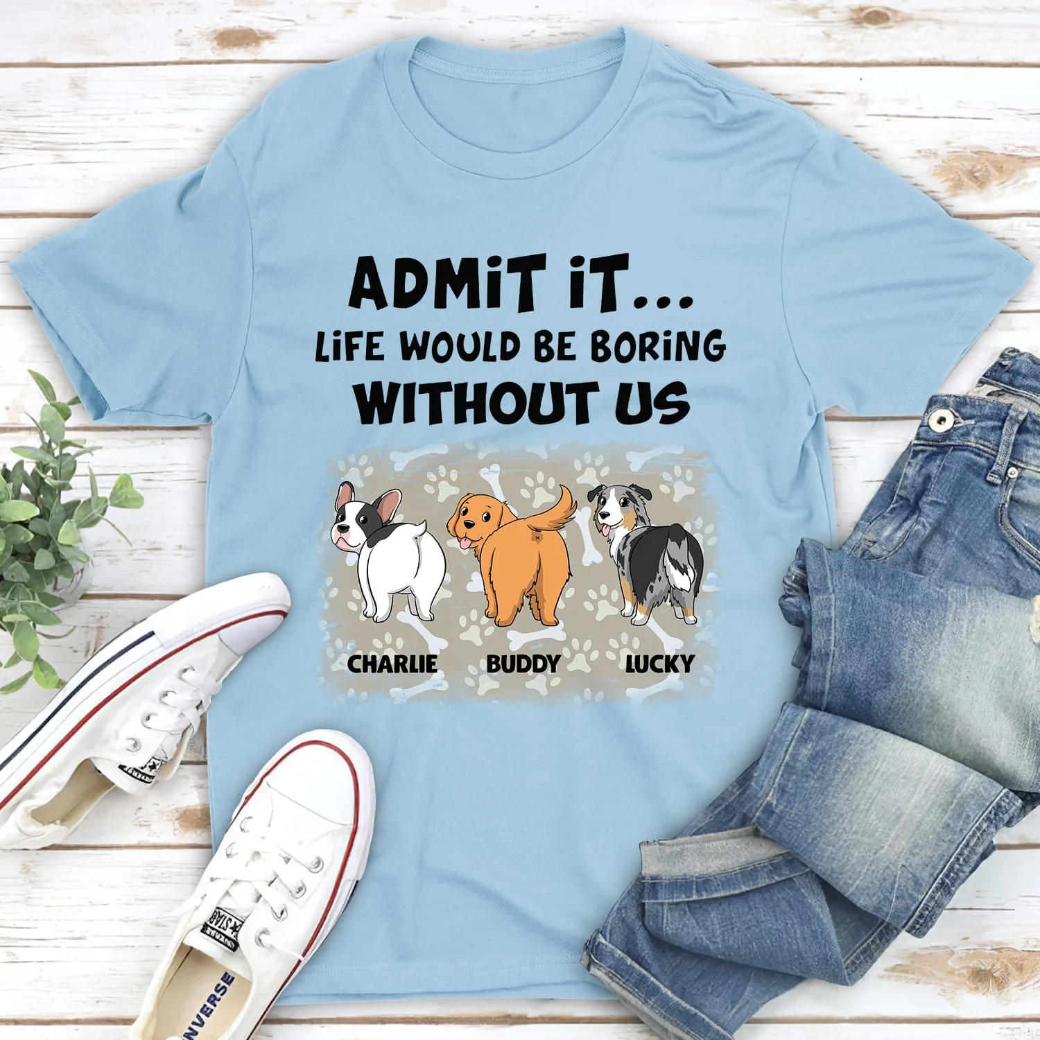 Without Us - Personalized Custom Unisex T-shirt - Image 4