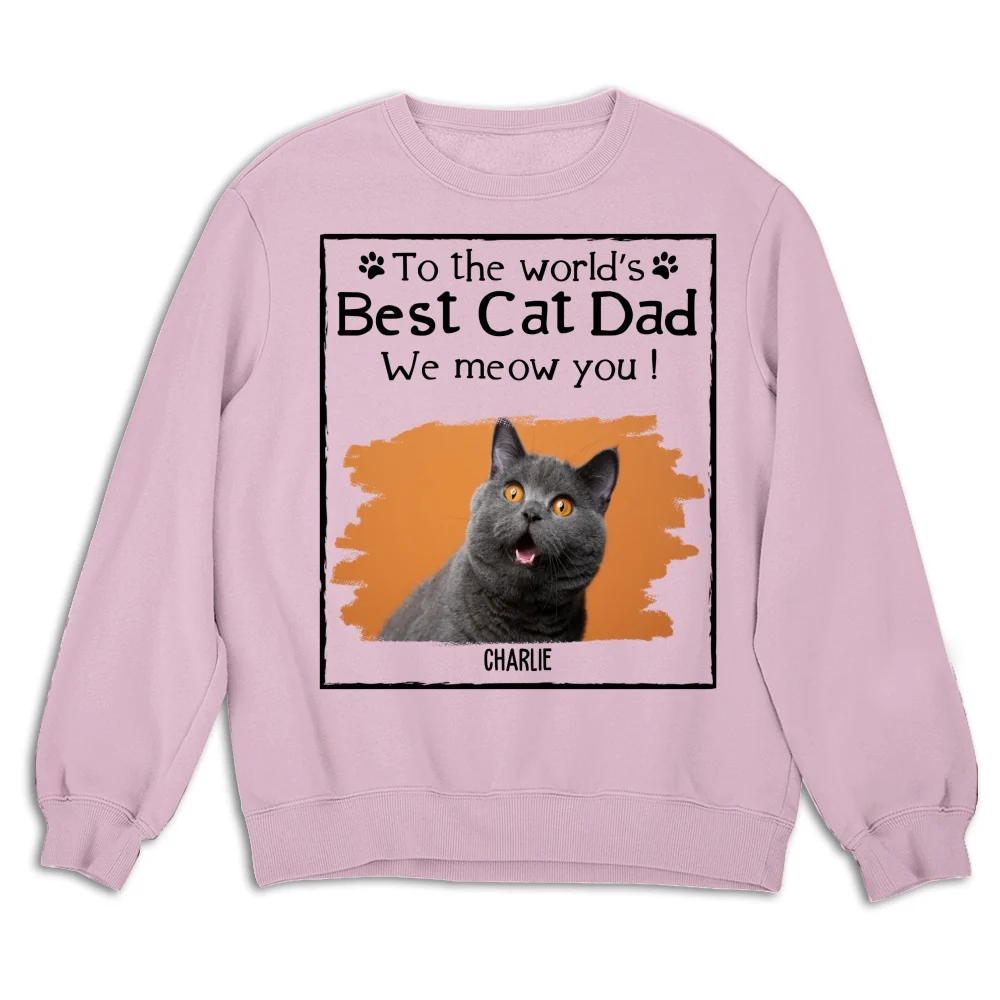 Woof Best Cat Mom Dad Cartoon Photo - Personalized Custom Shirt - Image 13