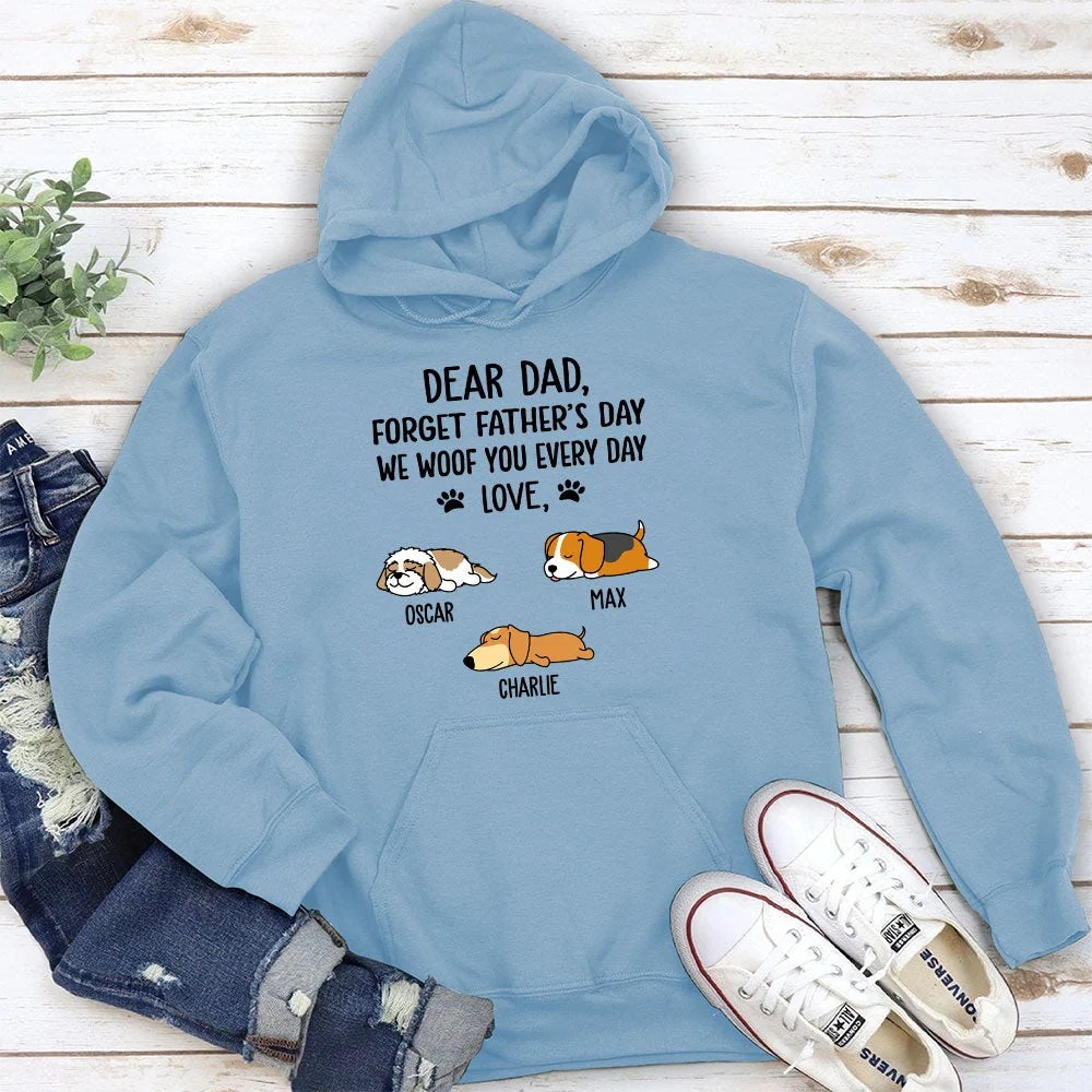 Woof My Dad - Personalized Custom Hoodie - Image 4
