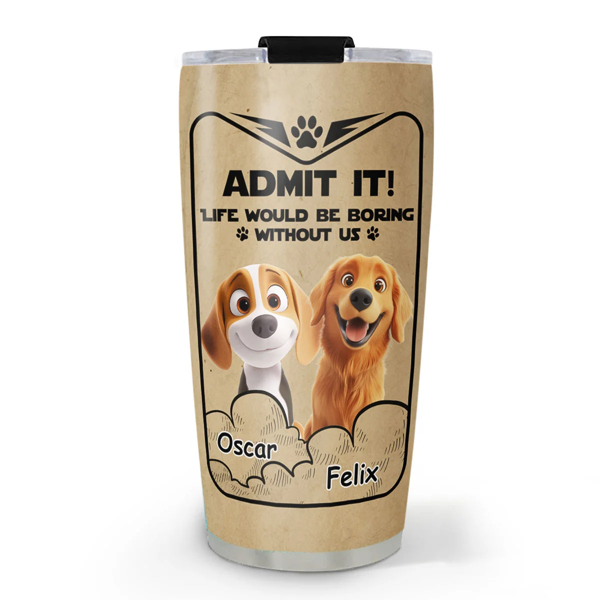Woof You Daddy Ver 2 - Personalized Custom Tumbler