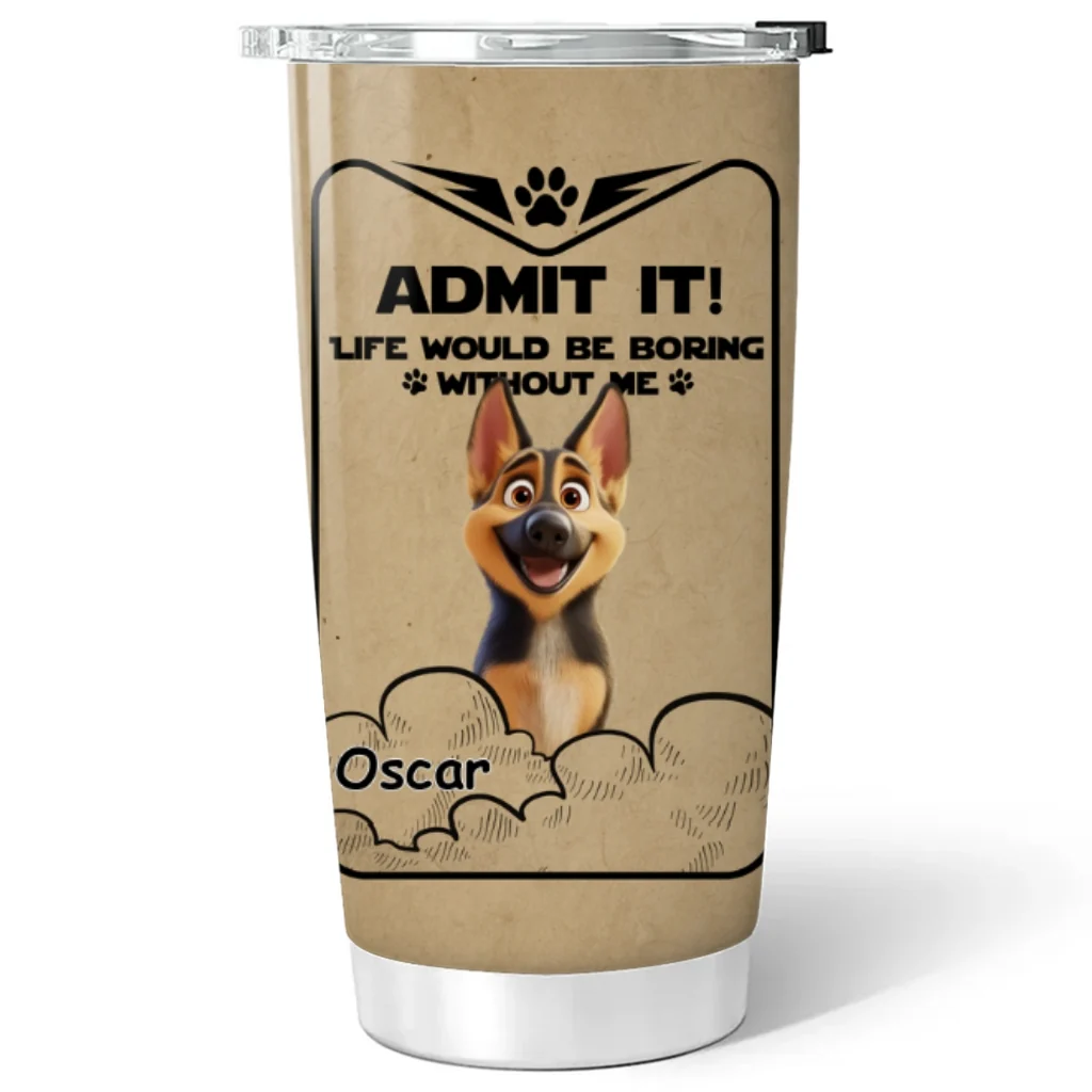 Woof You Daddy Ver 2 - Personalized Custom Tumbler - Image 5