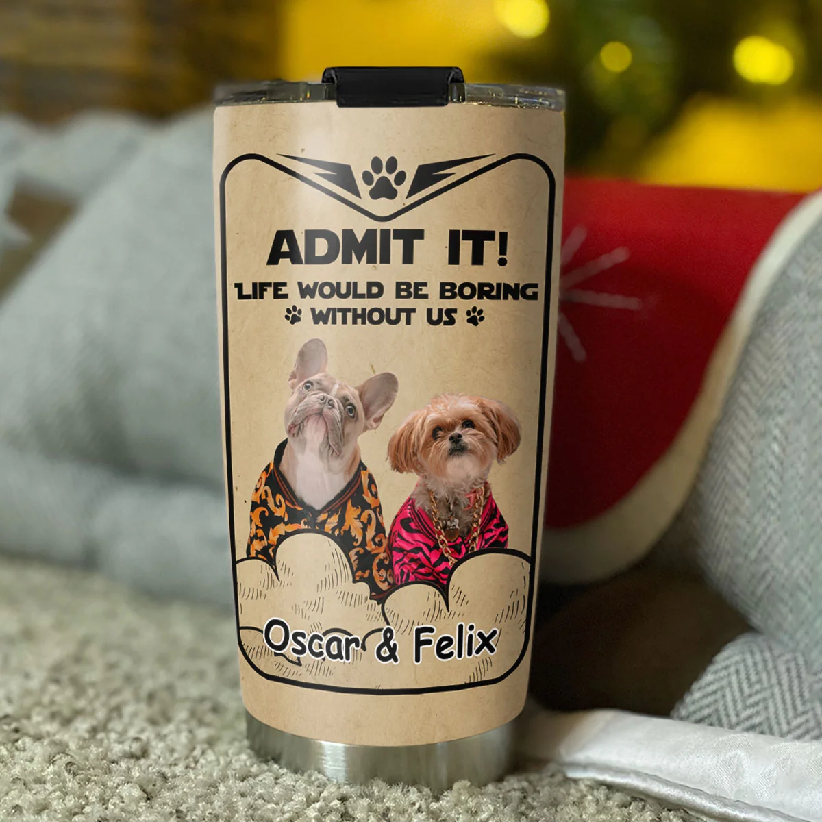 Woof You Daddy Ver 2 Photo - Personalized Custom Tumbler - Image 3