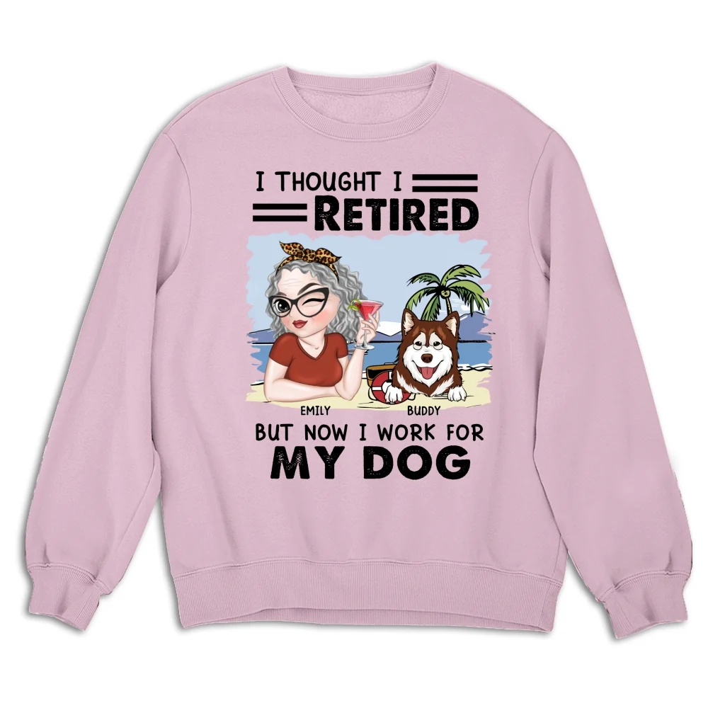 Work For My Dogs - Personalized Custom Sweatshirt - Image 8