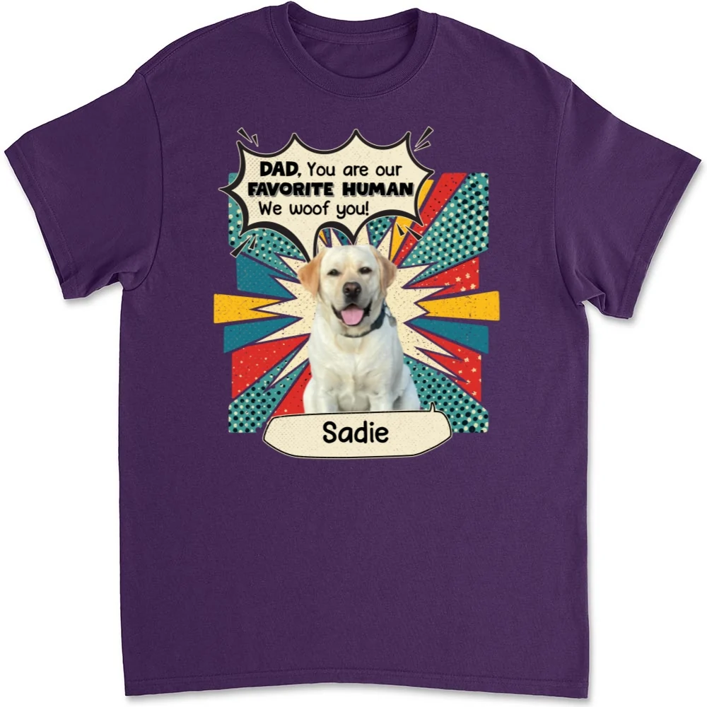 You Are My Favorite Human Photo - Personalized Custom Unisex T-shirt - Image 7