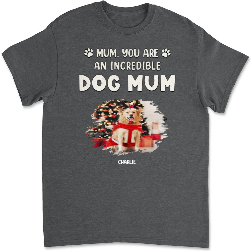 You Are Pawfect Christmas Photo - Personalized Custom Unisex T-Shirt - Image 7