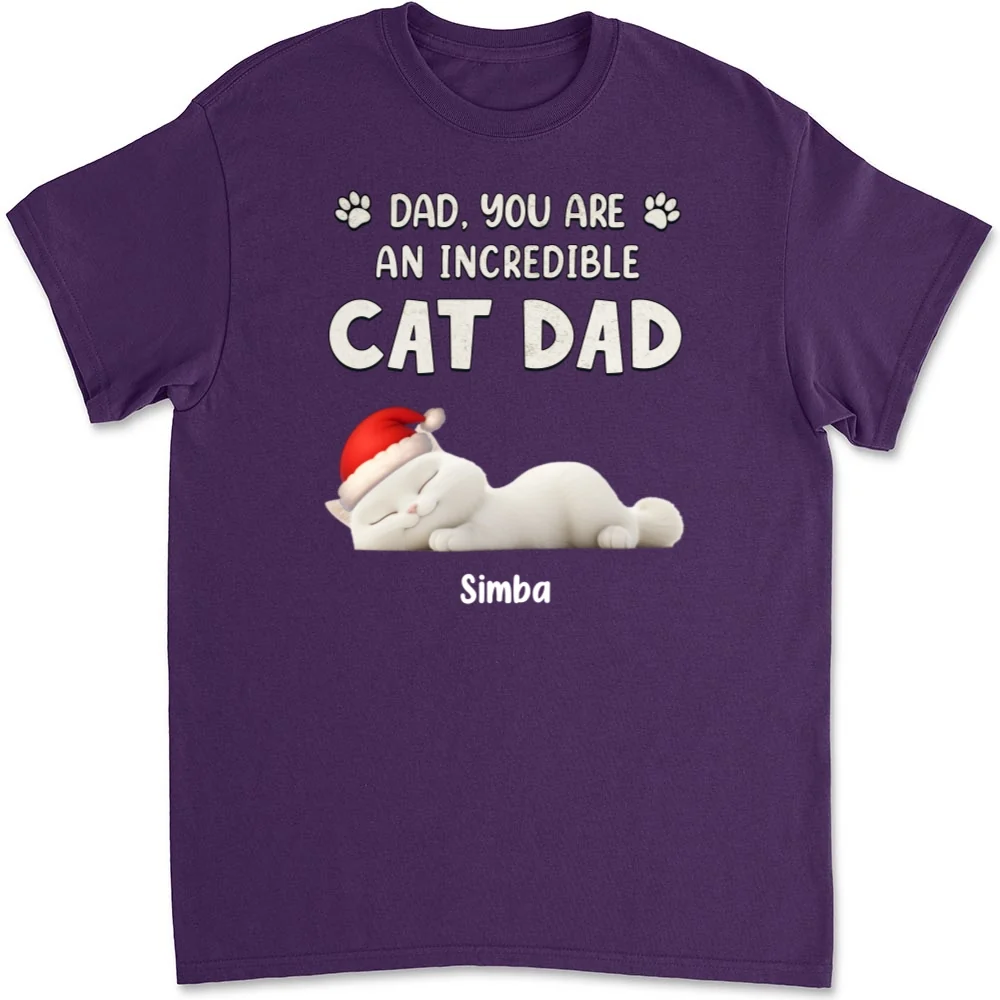 You Are Pawfect Christmas Ver Cat - Personalized Custom Unisex T-Shirt - Image 9
