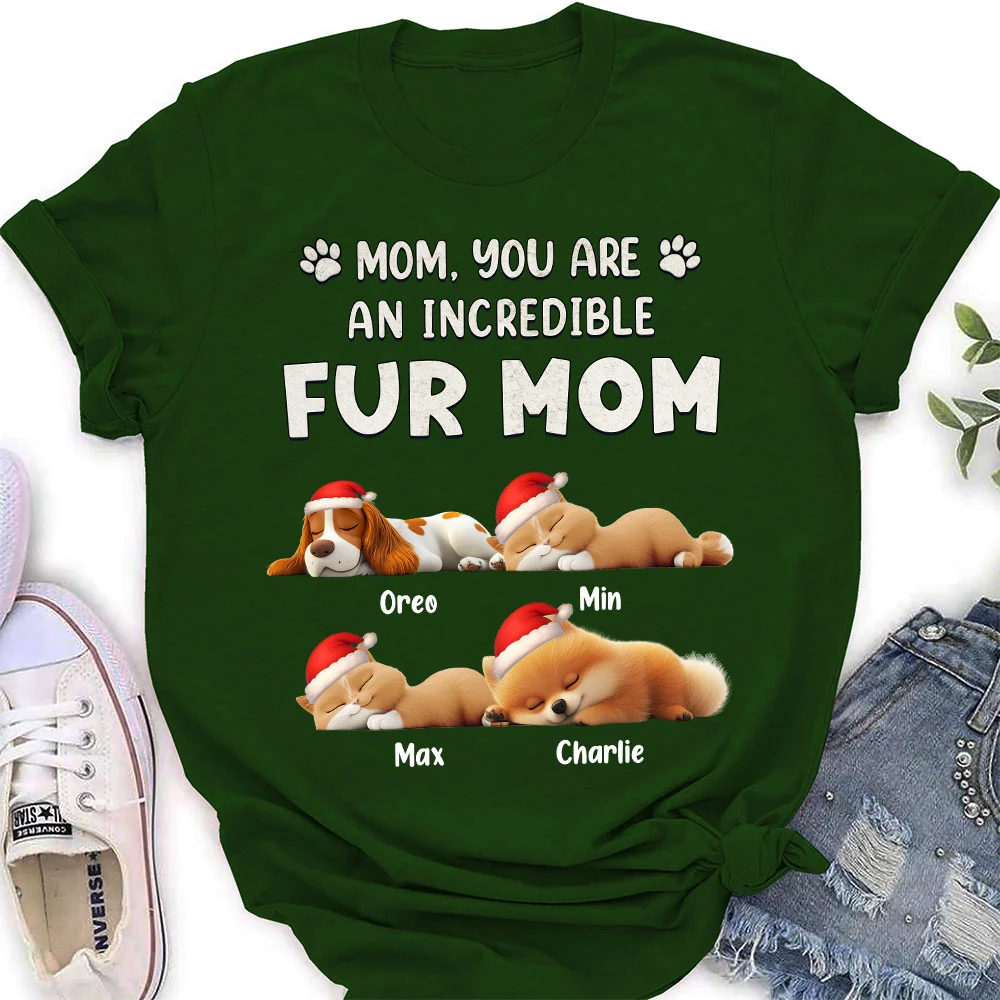 You Are Pawfect Christmas Ver Pet - Personalized Custom Women's T-Shirt - Image 3