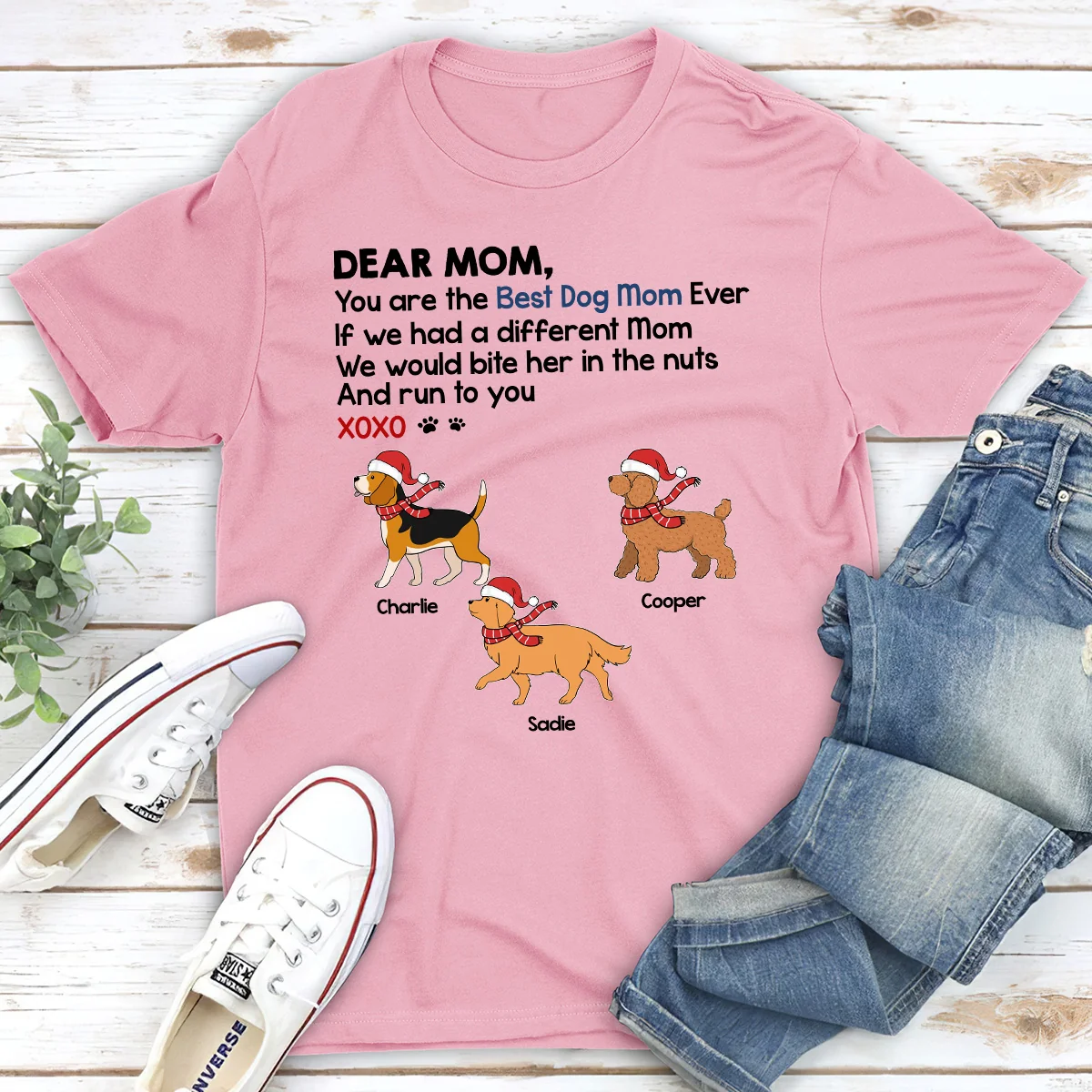 You Are The Best Dog Dad Mom - Personalized Custom Unisex T-shirt - Image 3