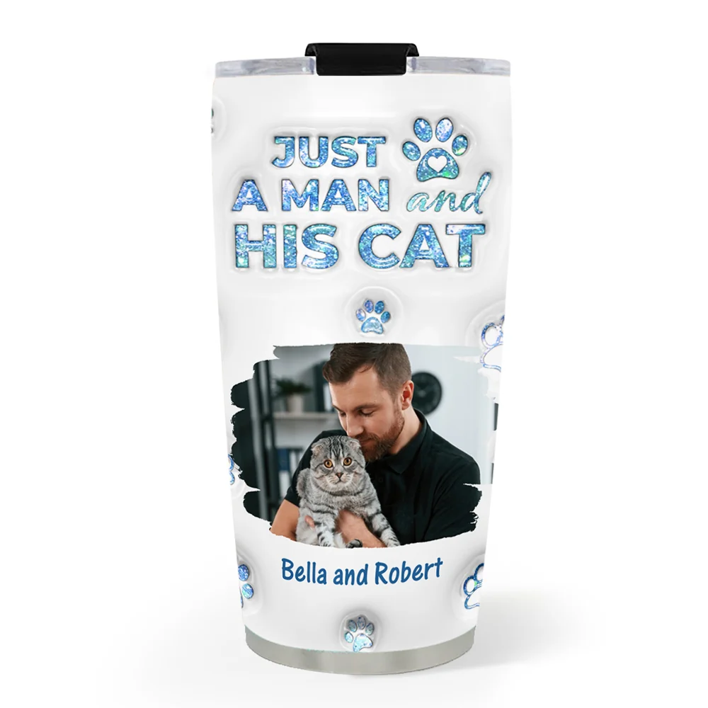 You Are The Miracle Fur Dad Photo Ver - Personalized Custom 3D Inflated Effect Tumbler