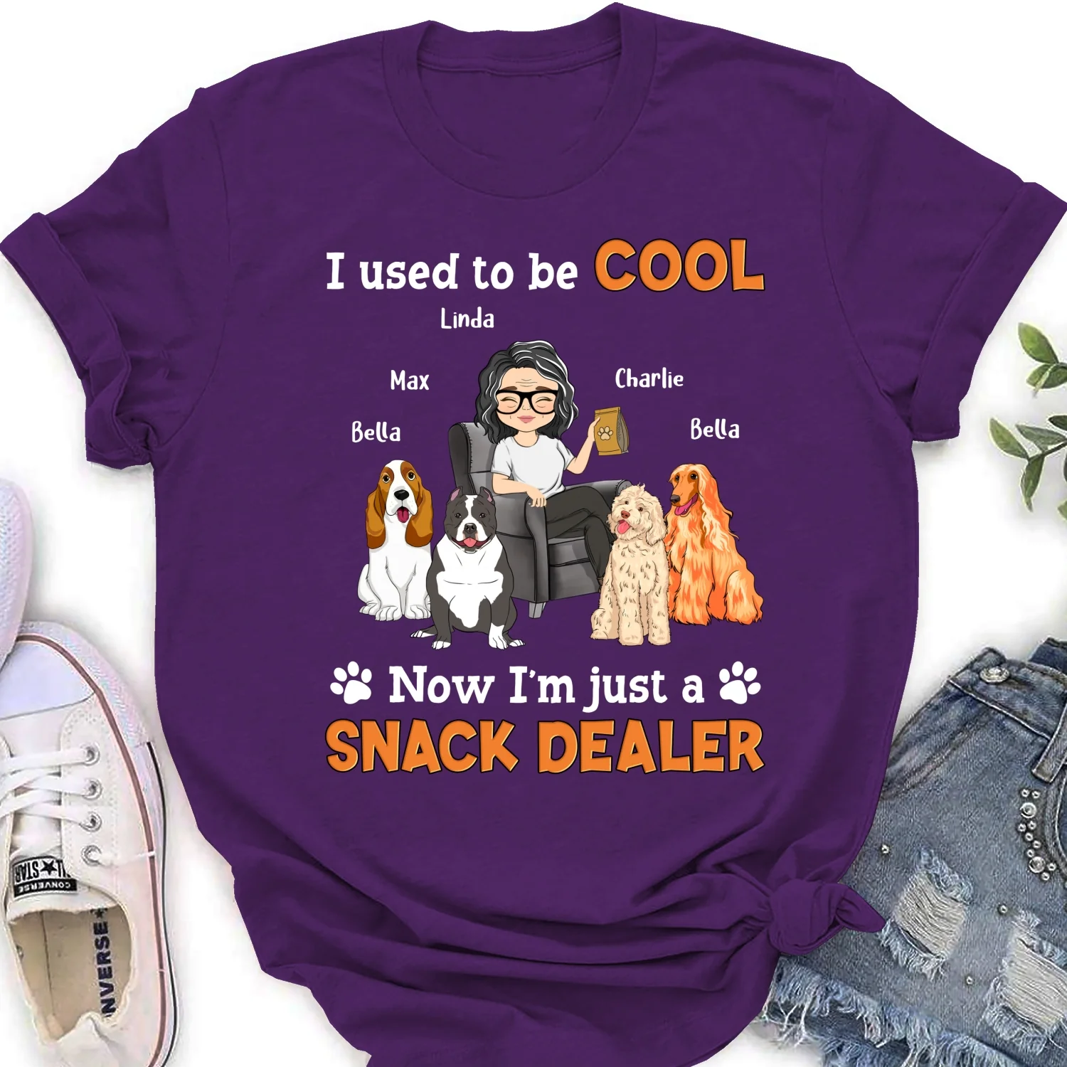 You Are The Snack Dealer - Personalized Custom Women's T-Shirt - Image 11