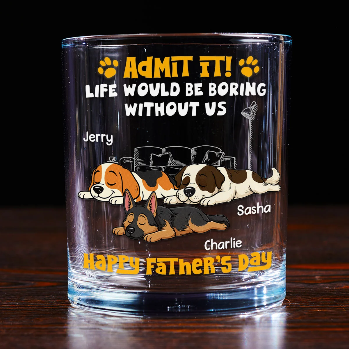 You Had Me At Treats - Personalized Custom Whiskey Glass - Image 4