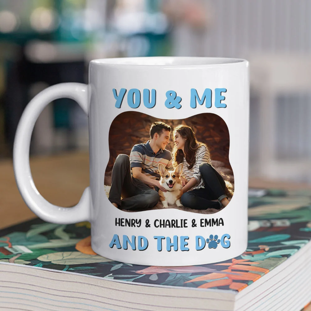 You Me Dog Photo - Personalized Custom Coffee Mug - Image 2