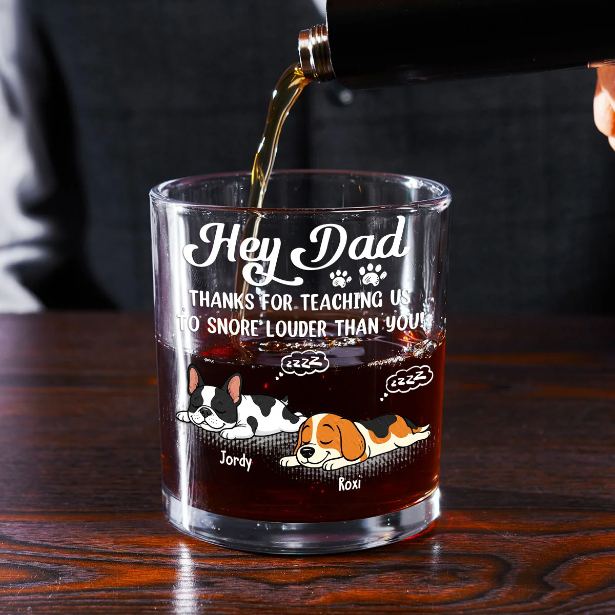 You Taught Me This - Personalized Custom Whiskey Glass - Image 2