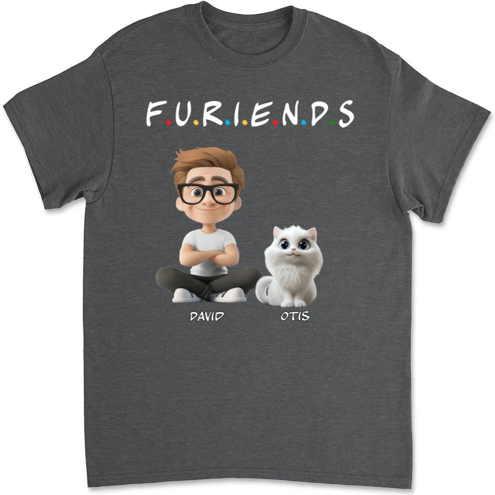 Your Cat Friend - Personalized Custom Unisex T-shirt - Image 10