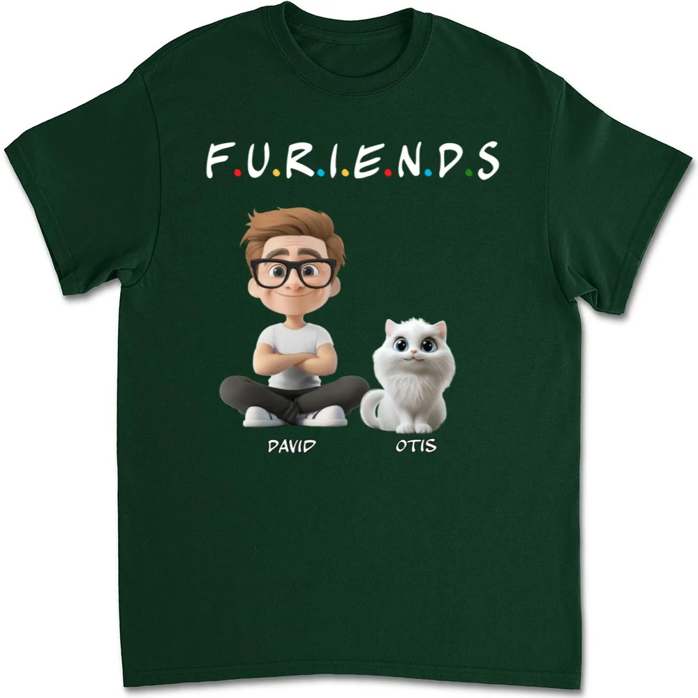 Your Cat Friend - Personalized Custom Unisex T-shirt - Image 8