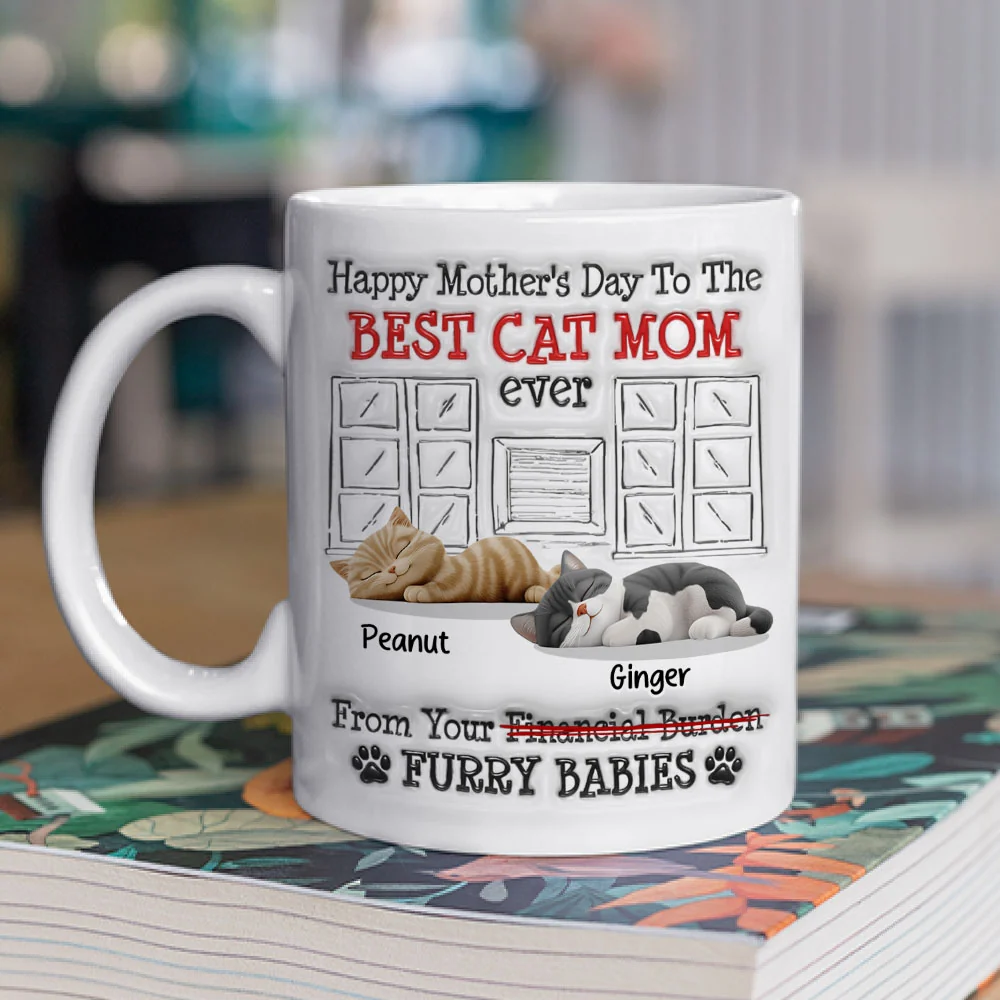 Your Financial Burden Cat Version - Personalized Custom 3D Inflated Effect Mug - Image 2