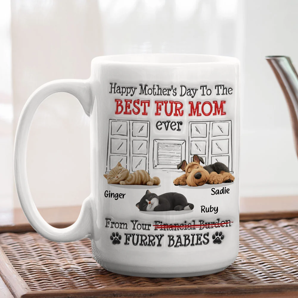 Your Financial Burden Pet Version - Personalized Custom 3D Inflated Effect Mug - Image 4