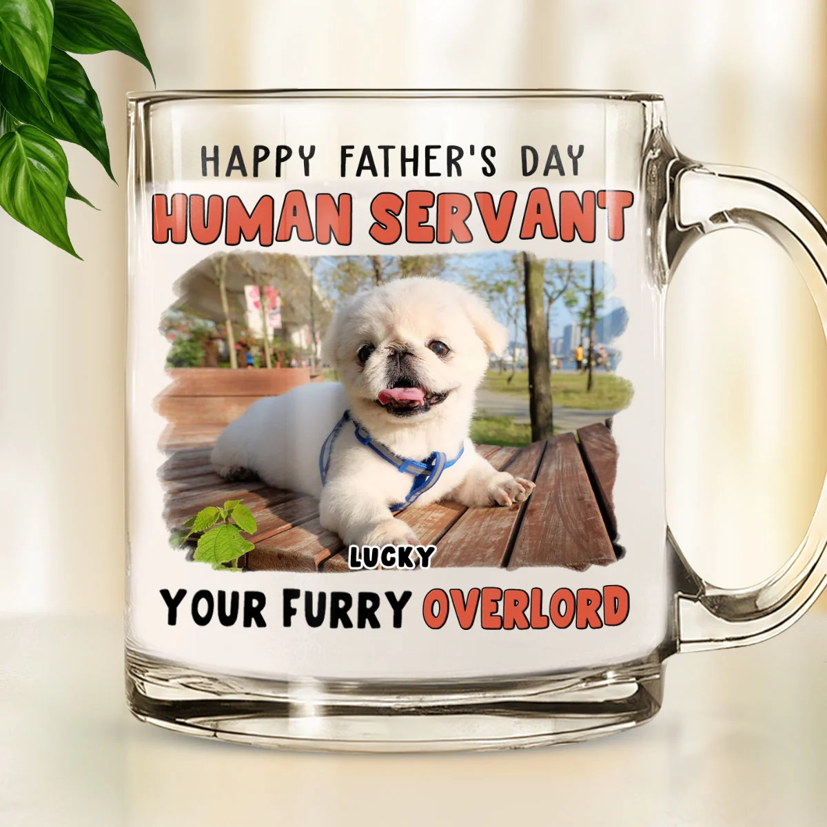 Your Furry Overlords Pet Ver Photo - Personalized Custom Glass Mug
