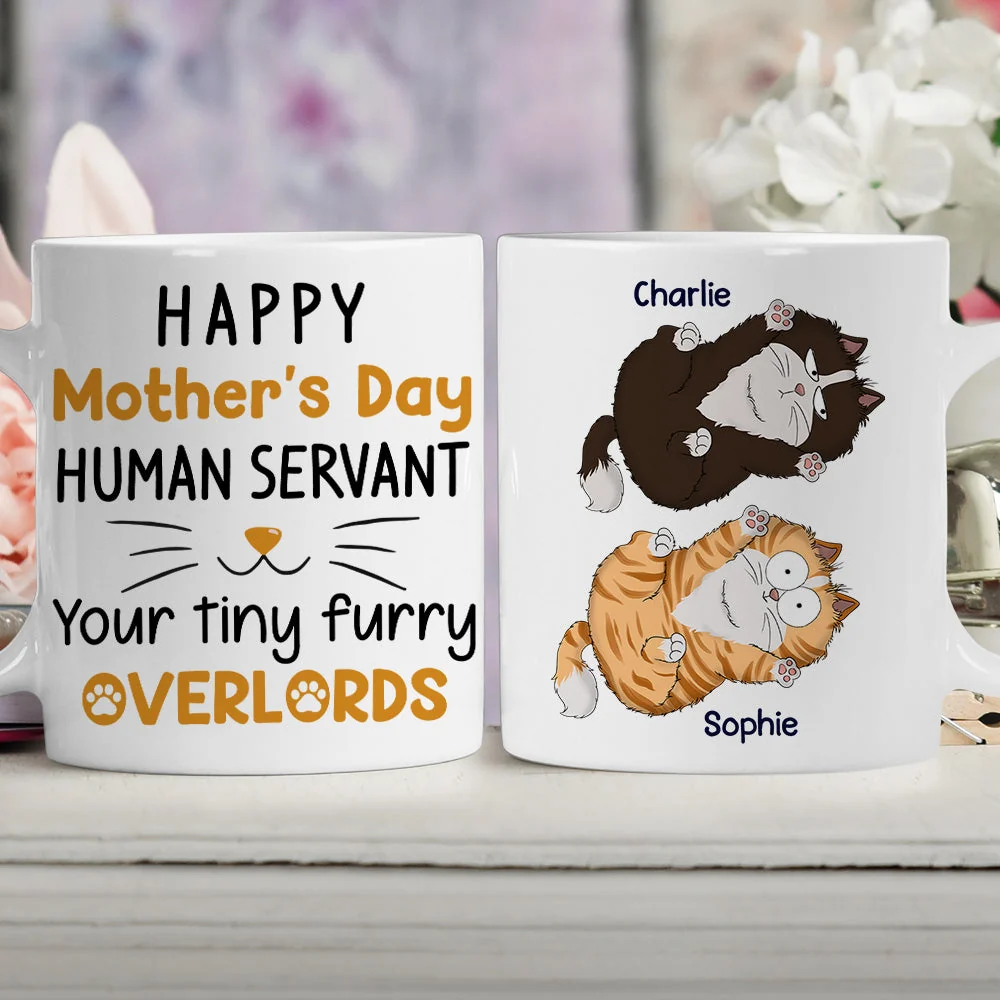 Your Tiny Furry Overlords - Personalized Custom Coffee Mug - Image 5
