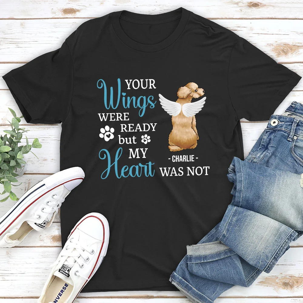 Your Wings Were Ready - Personalized Custom Unisex T-shirt - Memorial Gifts - Image 2