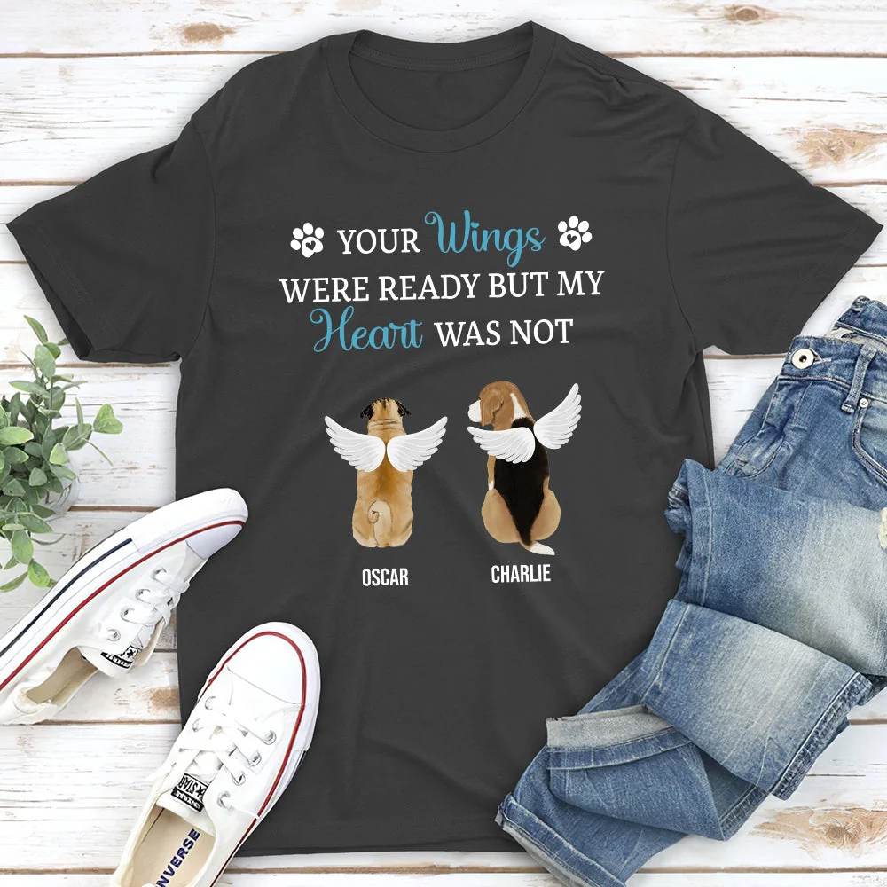 Your Wings Were Ready - Personalized Custom Unisex T-shirt - Memorial Gifts - Image 5